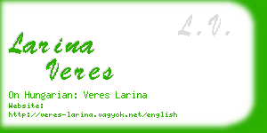 larina veres business card